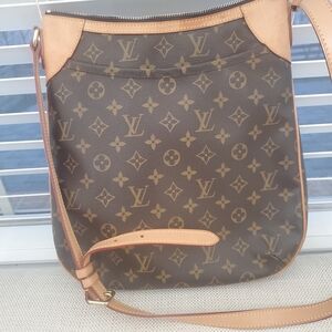 Louis Vuitton Tan and Brown Monogram Messenger Bag